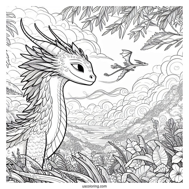 Raya And The Last Dragon Coloring Page Poster