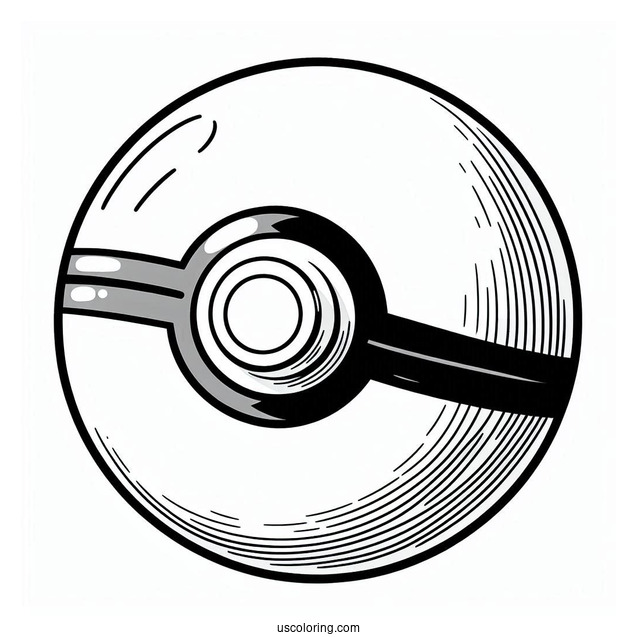 Great Ball Pokéball Coloring Page