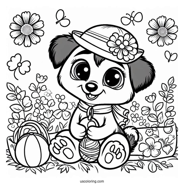 Poppy Playtime Coloring Page Of DogDay