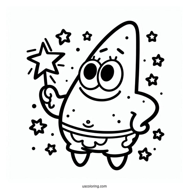 Easy Outline Of Patrik To Color