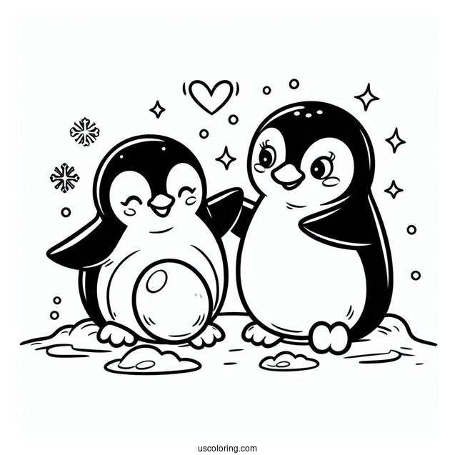 Happy Feet Penguin Coloring Page