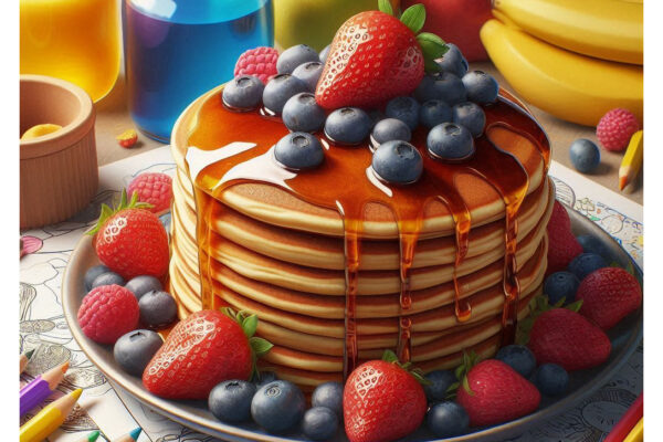 Pancake Coloring Pages Featured Image