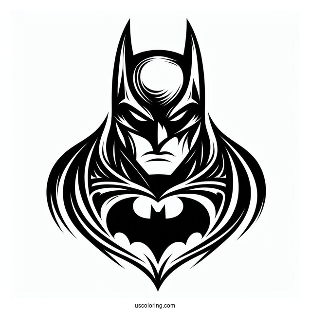 Batman Logo Coloring Page