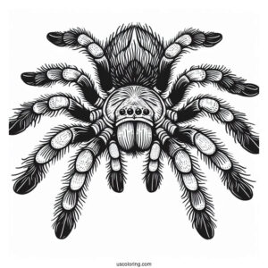 Mexican Tarantula Coloring Page