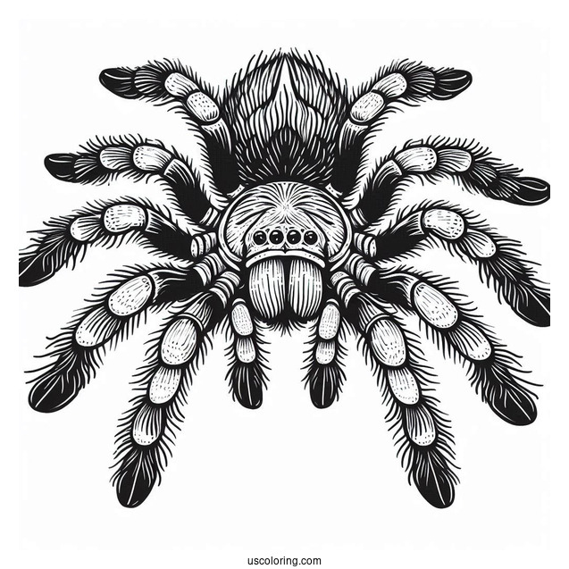 Mexican Tarantula Coloring Page