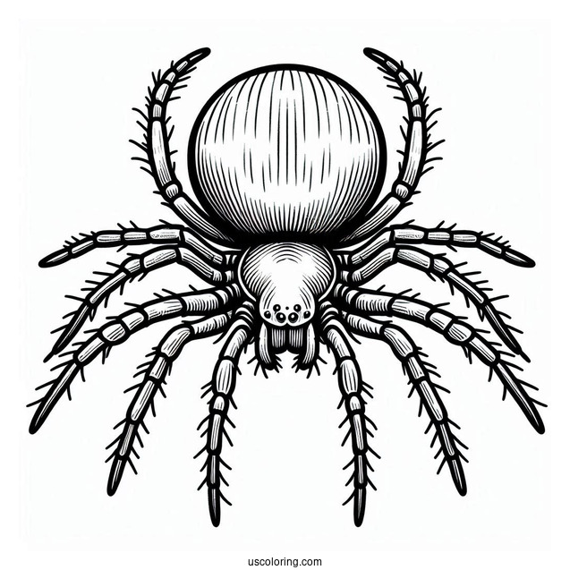 Sac Spider Coloring Page