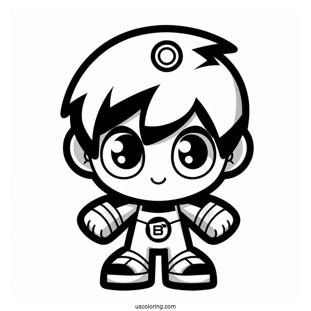 Ben 10 Coloring Page Of Cute Echo Echo For Preschoolers