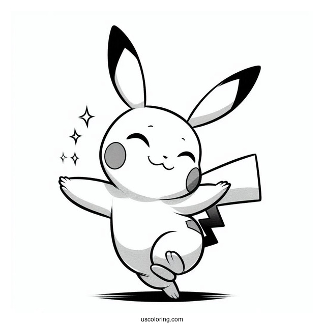 Pichu, Raichu, And Pikachu Dancing