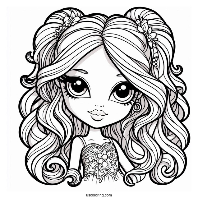 Detailed Bratz Coloring Page