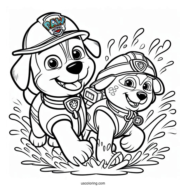 Zuma Water Rescue Dog From Paw Patrol To Color