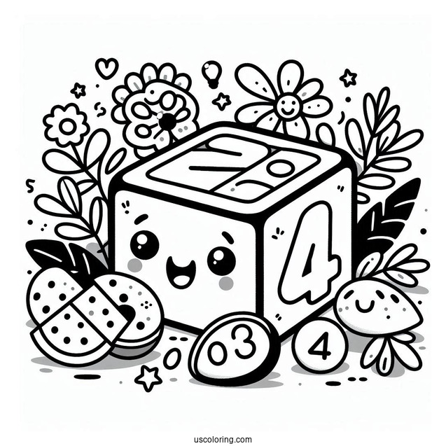 Happy Numberblocks Coloring Page 6