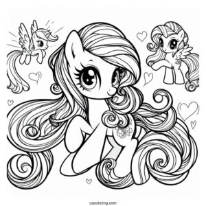 Detailed My Little Pony A New Generation Coloring Page