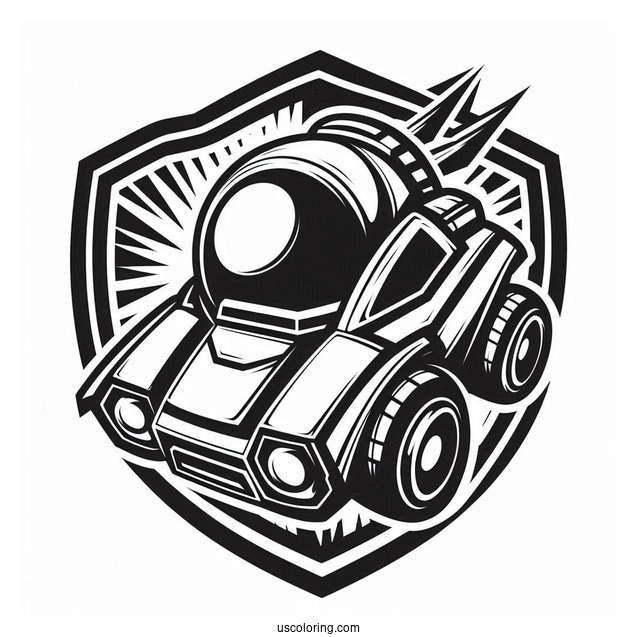 Rocket League Coloring Page Of Logo