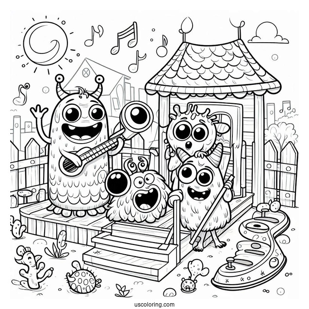 My Singing Monsters Coloring Page Of Playground