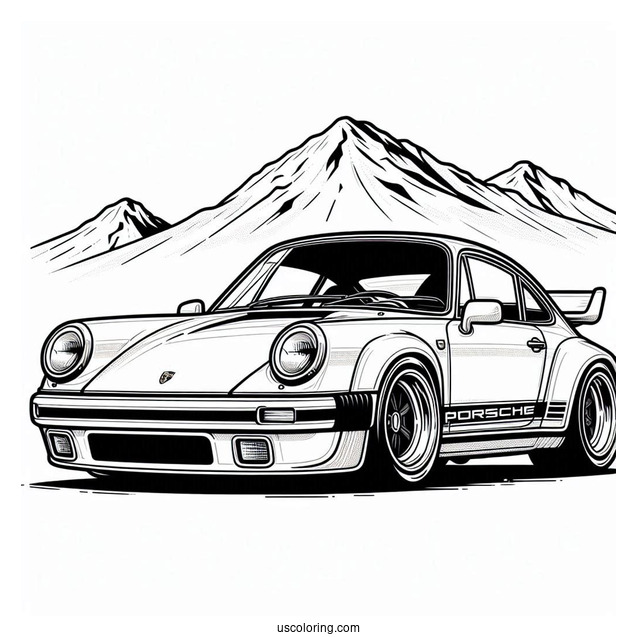 Fujimi 1 24 Porsche Coloring Page