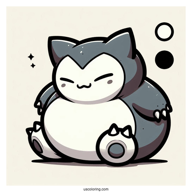 Snorlax Coloring Page Of Munchlax Evolution