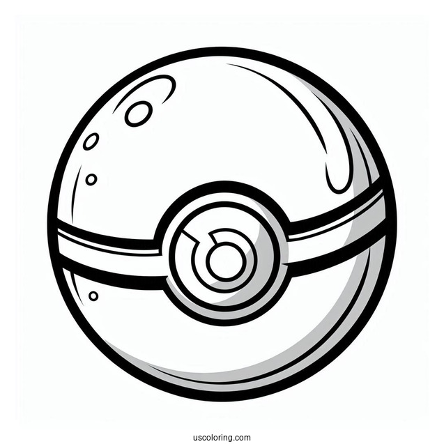 Great Ball Pokéball Coloring Page