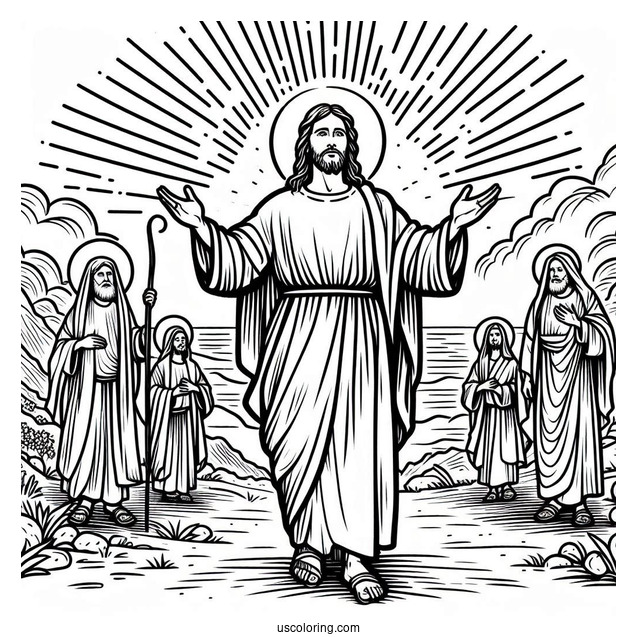 Jesus Christ Coloring For Kids