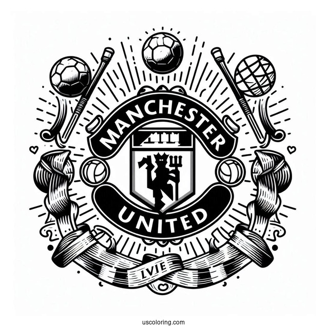 Manchester United Logo To Color
