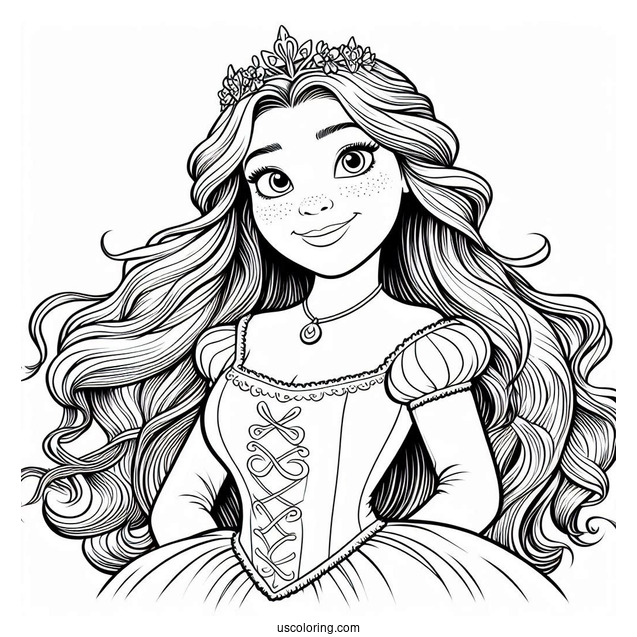 Princess Fiona Coloring Page