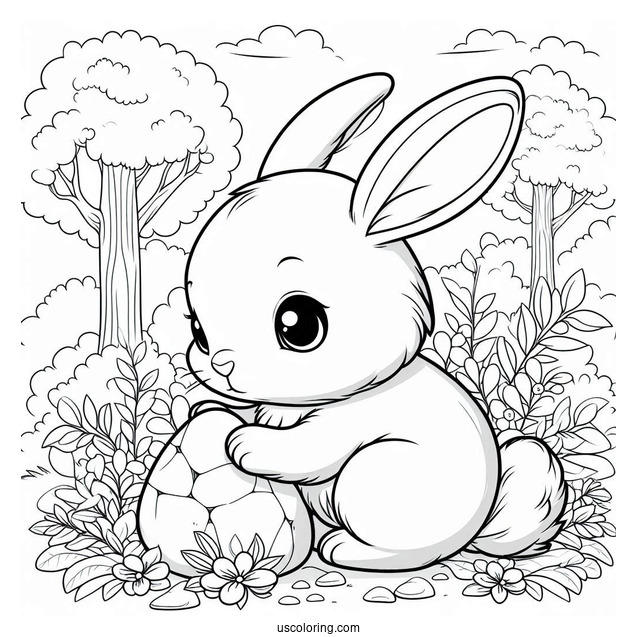 Baby Rabbit In The Wilderness