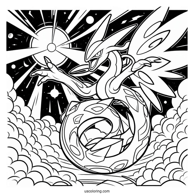 Rayquaza In Battle Mode