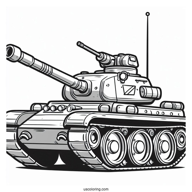 Cartoon Military Tank