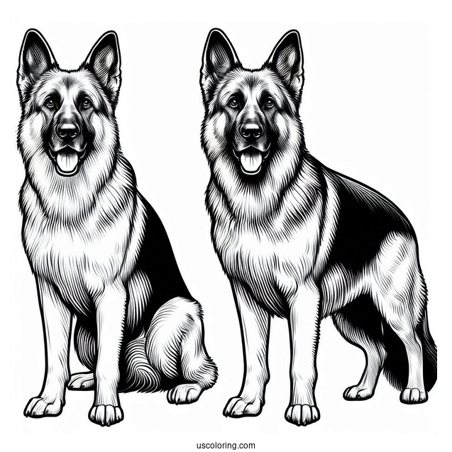 Big German Shepherd Dog