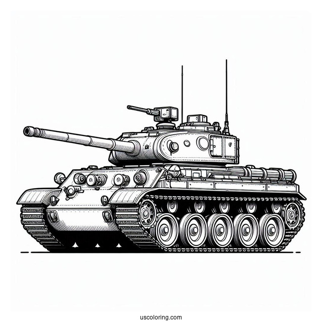 Simple Outline of Tamiya Tank