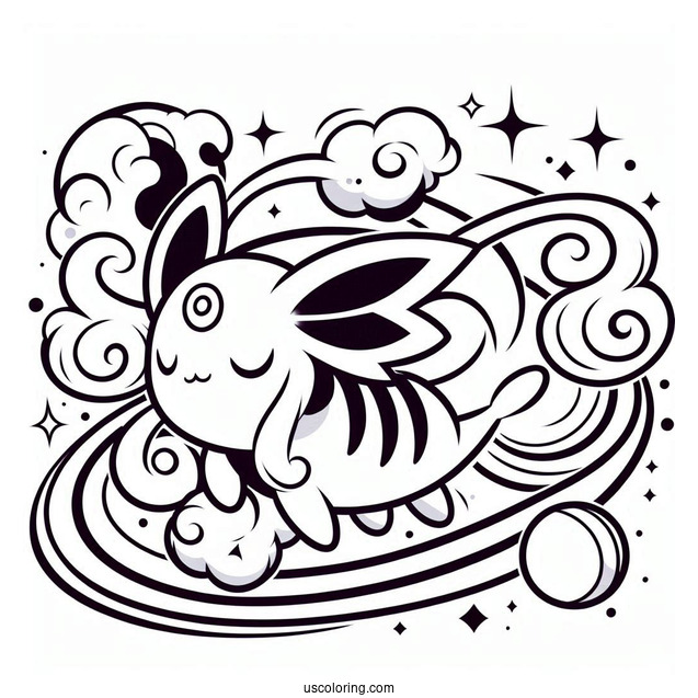 Malamar Psychich Pokemon Coloring In