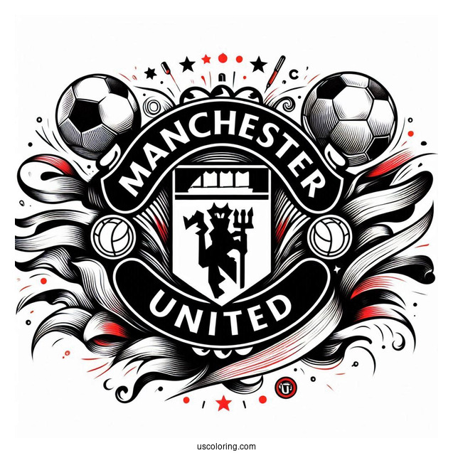 Manchester United Logo To Color