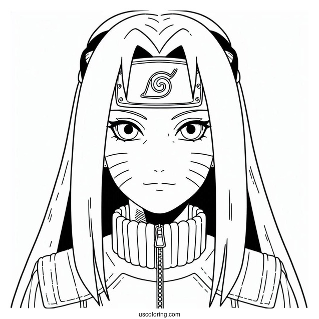 Seventh Hokage Naruto Coloring Page For Kids
