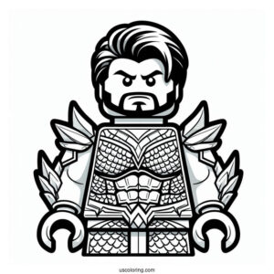 Lego Aquaman Coloring Page For Kids