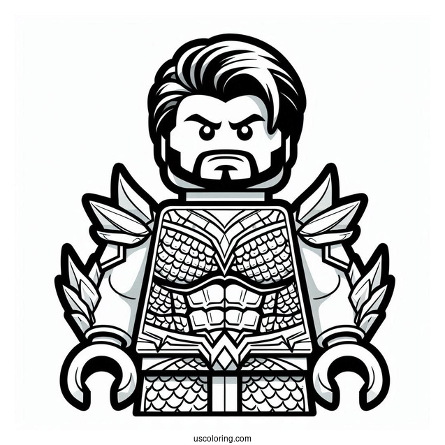Lego Aquaman Coloring Page For Kids