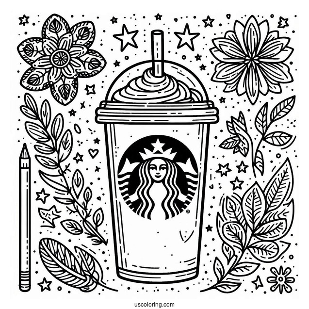 Starbucks Coloring Page Of Logo