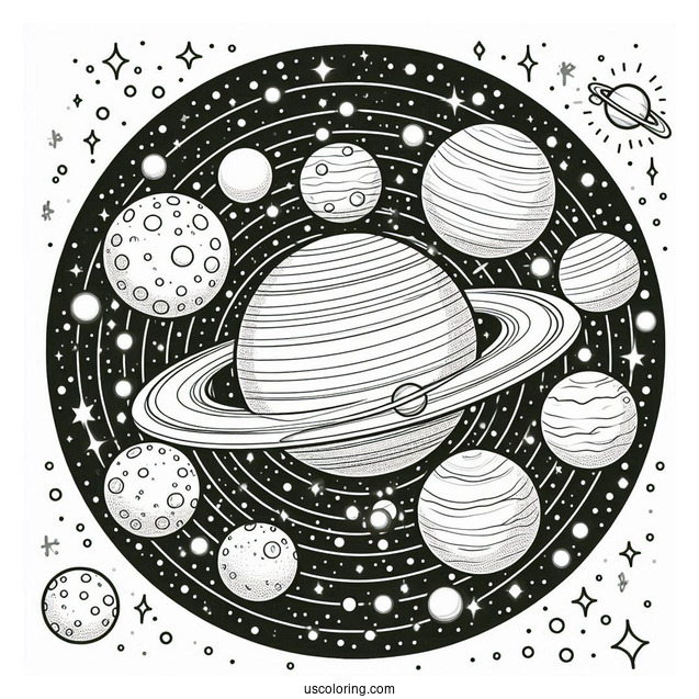 Guess The Planet In Solar System Coloring Page