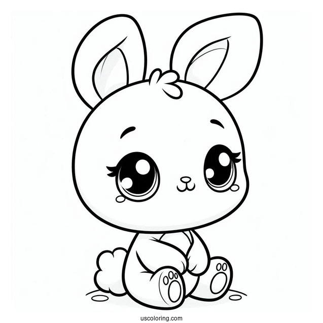 Cute Baby Bugs Bunny Coloring Page
