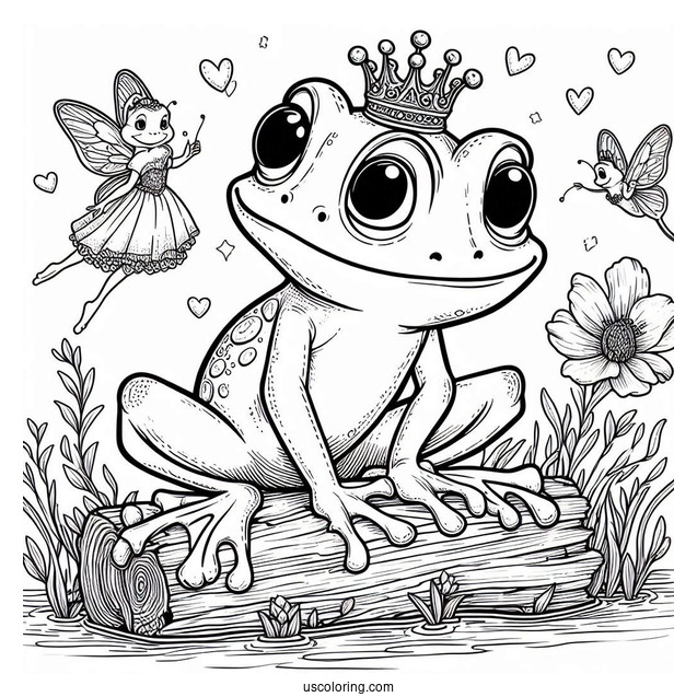 Prince Naveen Frog Coloring Page
