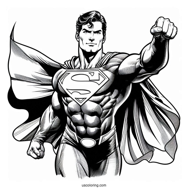 Man Of Steel Coloring Page