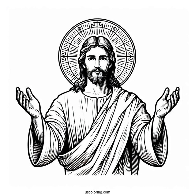 Jesus Christ Coloring For Kids