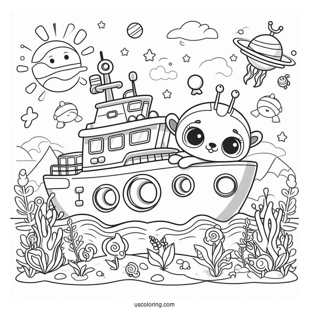 Octonauts Coloring Page Inside The Ship
