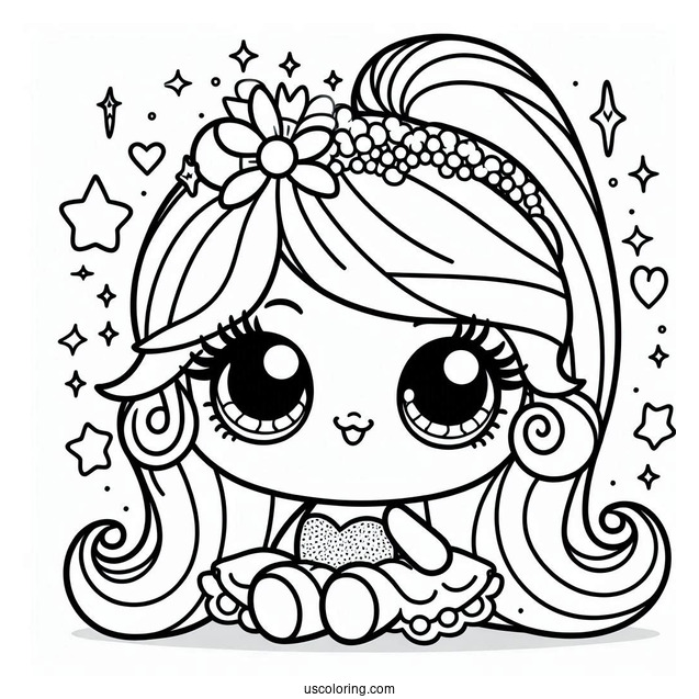 Twinky Winks Shopkins Coloring Sheet For Kids