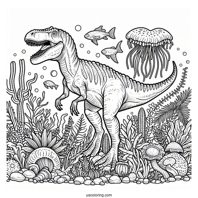 Terrifying Liopleaurodon Under The Sea